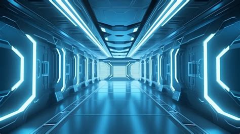 Premium Photo A Glimpse Of The Future In 3D Spaceship Interior With