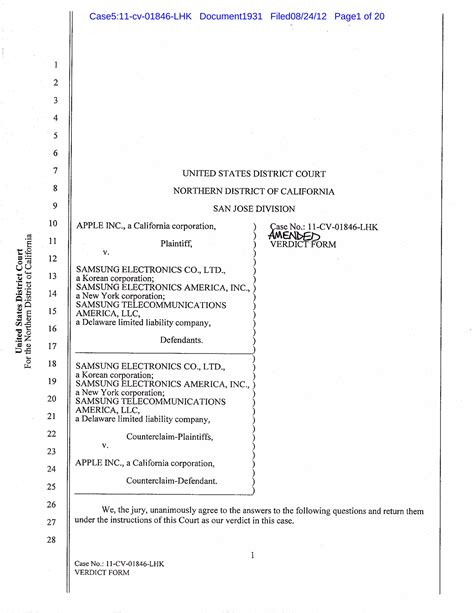 Amended Jury Verdict Form Pdf