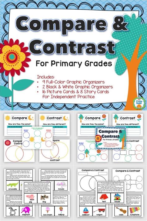 Compare And Contrast 1st 2nd Grade Non Fiction Reading Comprehension Passages Compare And