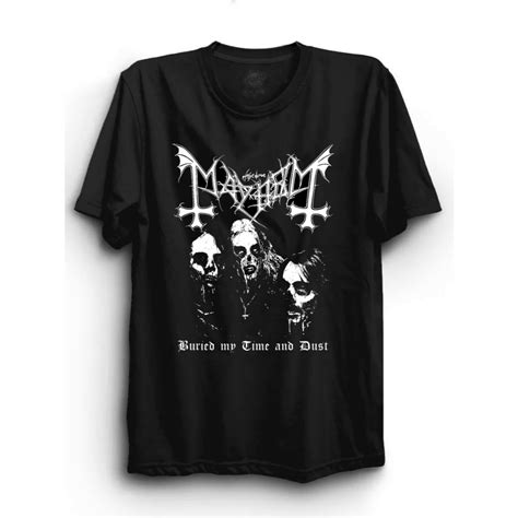 Camiseta Banda Mayhem Poster Algod O Shopee Brasil