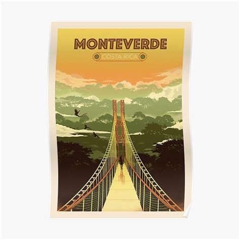 Monteverde Costa Rica Poster For Sale By Monteverde Redbubble