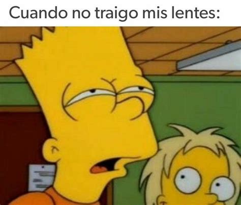 Pin de Sam en IMÁGENES Y memes Memes de lentes Memes de los simpson