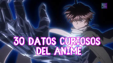 Datos Curiosos Del Anime Youtube