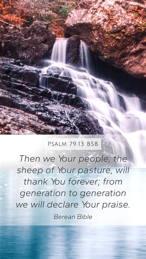 Psalm 79 13 BSB Mobile Phone Wallpaper Then We Your People The Sheep