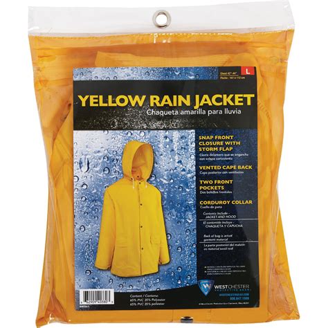 West Chester Protective Gear Large Yellow PVC Rain Coat Do It Best