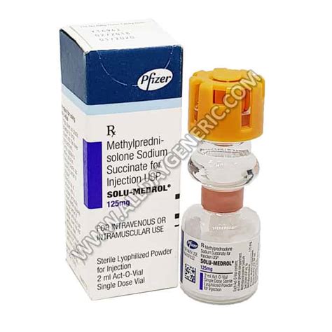 Solu Medrol 125 Mg Injection 2 Ml Methylprednisolone Injection Dosage