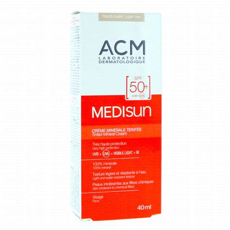 ACM Medisun Crème minérale teintée SPF50 40ml Parapharmacie Prado