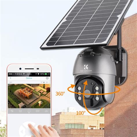 Outdoor G Lte Wireless Security Camera With Solar And Battery Powered