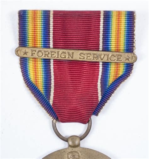 Usa World War Ii Victory Medal With Foreign Service” Bar