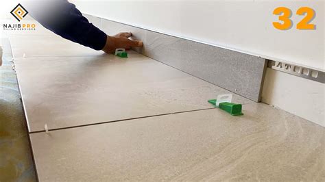 Main Floor Tiling With Trim Skirting 600x600mm Tile 32 Youtube