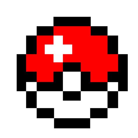 Pokeball 8 Bit Pixel Art Pokemon Pixel Art Pixel Art Design