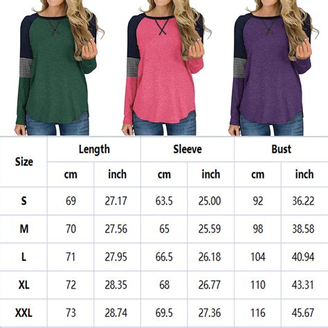 Shibever Basic Round Neck Long Sleeve Tunics Tops For Women Fall