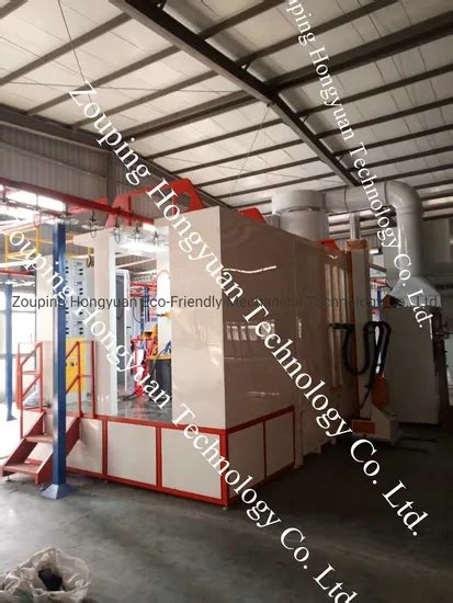 Fast Color Change Spray Booth With Cyclone System Including Coating