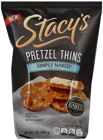 Stacys Simply Naked Pretzel Thins 7 Oz Nutrition Information Innit