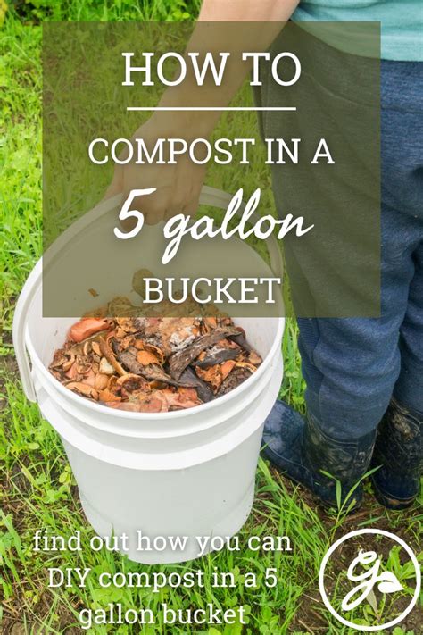 How To Compost In A 5 Gallon Bucket | Compost container, Compost bucket, Compost