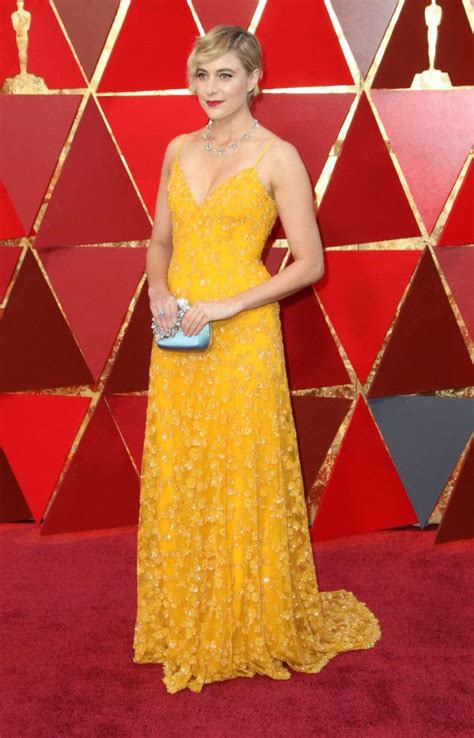 Greta Gerwig In Rodarte Pretty Dresses Oscar Gowns Yellow Dress