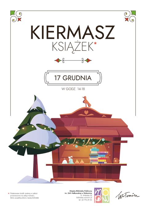 kiermasz książek plakat Gmina Wołomin