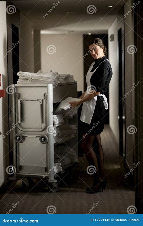 Maid At Work Stock Photo Image Of Housekeeping Uniform 17271140