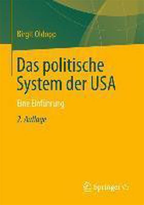 Das Politische System Der Usa Birgit Oldopp Boeken