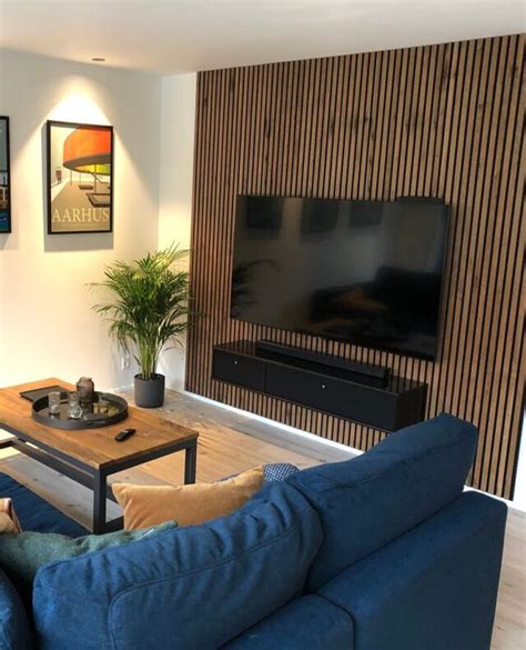 Wooden Slat Wall Wall Panels And Sliding Doors Here At Woodupp Feature Wall Living Room Living