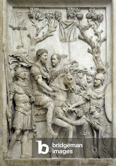 Image Of Roman Emperor Marcus Aurelius Pardons The Defeated Enemies C