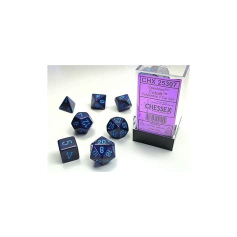 Chessex Speckled Polyhedral Cobalt 7 Die Set 6 00