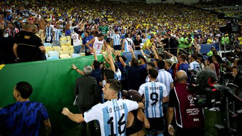 Argentina Players Defend Fans From Brazil Police (Videos)