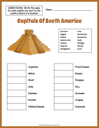 Geography Worksheets - Worksheets Library