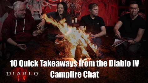 Quick Takeaways From The Diablo Iv Campfire Chat Youtube