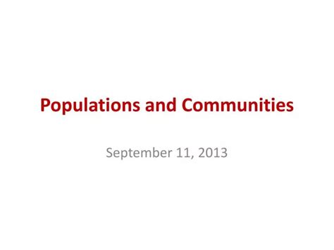 Ppt Populations And Communities Powerpoint Presentation Free