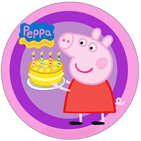 Opłatek na Tort ŚWINKA PEPPA Pig Średnica 20cm 7558429746 oficjalne