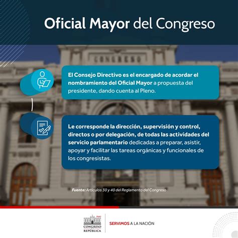 Congreso Del Perú 🇵🇪 On Twitter Congresoinforma L El Oficial Mayor Del Congreso Cumple Un Rol