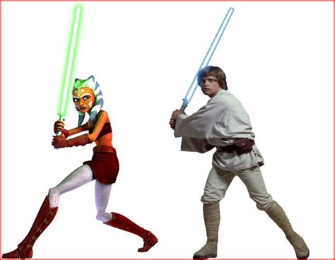 Luke Skywalker and Ahsoka Tano by StarWarsPersona3 on DeviantArt