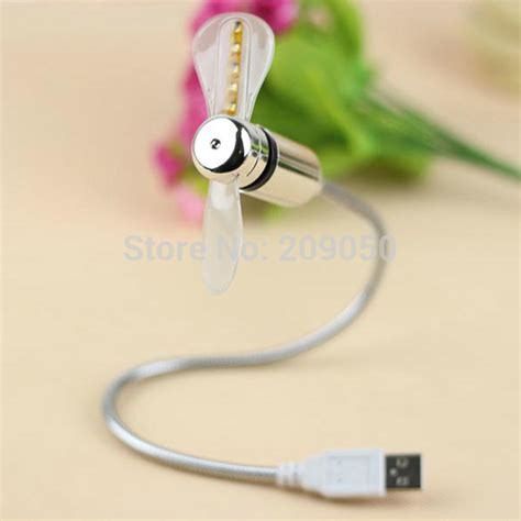 Купить красочные мини-гибкие gooseneck usb привели мигающий вентилятор ...