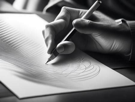 A person writing on a piece of paper with a pen Image & Design ID ...