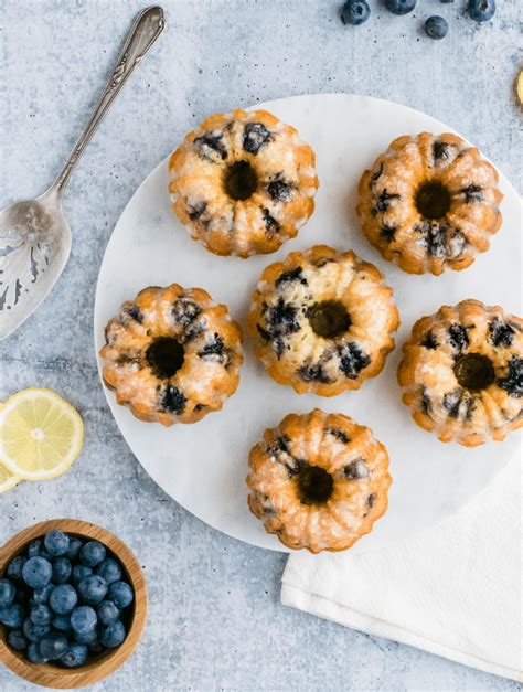 Mini Lemon Blueberry Bundt Cakes Home Sweet Farm Home