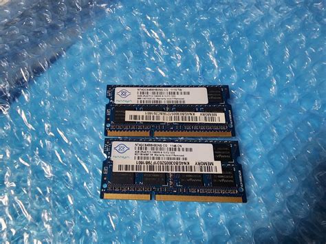 Yahooオークション 即決 Nanya製 Ddr3 4gb×2枚 合計8gb Pc3 10600s