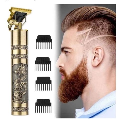 Máquina De Cortar Cabelo Dragao Para Barba Masculina Barbeador Aparador