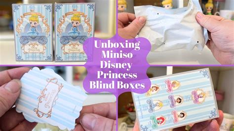 Unboxing Miniso Disney Princess Blind Boxes Youtube