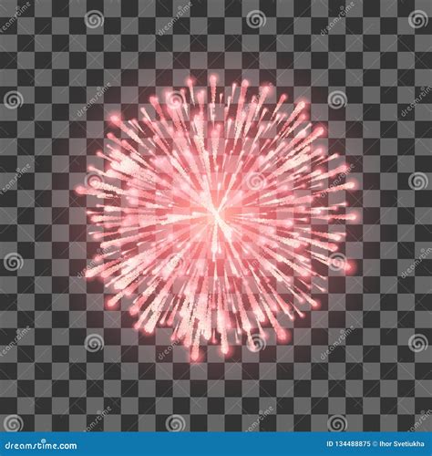Red Fireworks Transparent Stock Illustrations 635 Red Fireworks