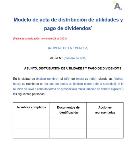 Modelo De Acuerdo De Distribución De Productos