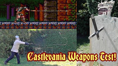 Weapons Test The Castlevania Style Morning Star Chain Whip And Battle