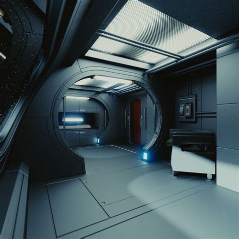 Spaceship Interior C HD 3D Model .obj .fbx .blend - CGTrader.com