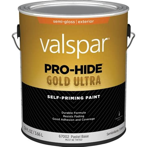 1 Pc Valspar Pro Hide Gold Ultra Latex Semi Gloss Exterior House Paint Pastel Base 1 Gal