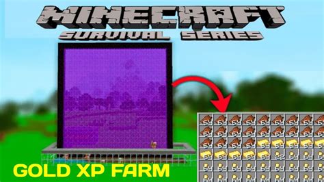 I Made EPIC Minecraft Gold XP FARM Minecraft Survival SERIES