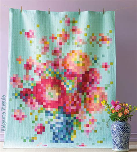 Tilda Embroidery Flower Quilt Kit 63½ X 81½ 161 X 207cm Elegante