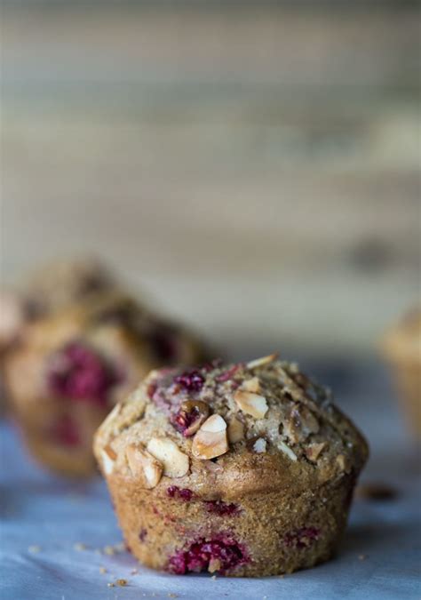 Vegan Almond Butter Raspberry Muffins My Goodness Kitchen