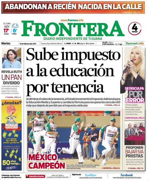 Álbumes 93 Foto Periodico Frontera De Tijuana De Hoy El último