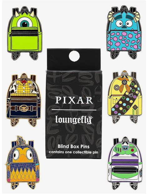 Loungefly Disney Pixar Character Backpack Blind Box Enamel Pin Boxlunch