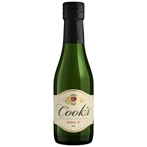 Cooks California Champagne Brut White Sparkling Wine 4 Pack 187 Ml